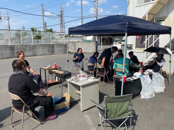 コロナ過で自粛していた懇親会（BBQ）を数年ぶりに開催致しました（北大阪）