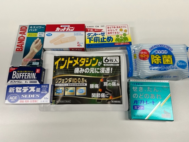 事業所用常備薬(補充分)を営業所に配布いたしました(健保組合より）