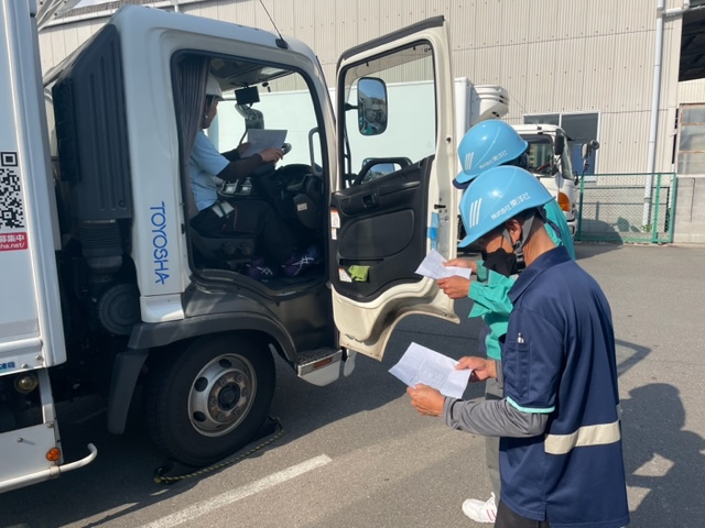 １０月度安全講習！オーバーヒート時の症状と対応について実車を用いて講習(北大阪)